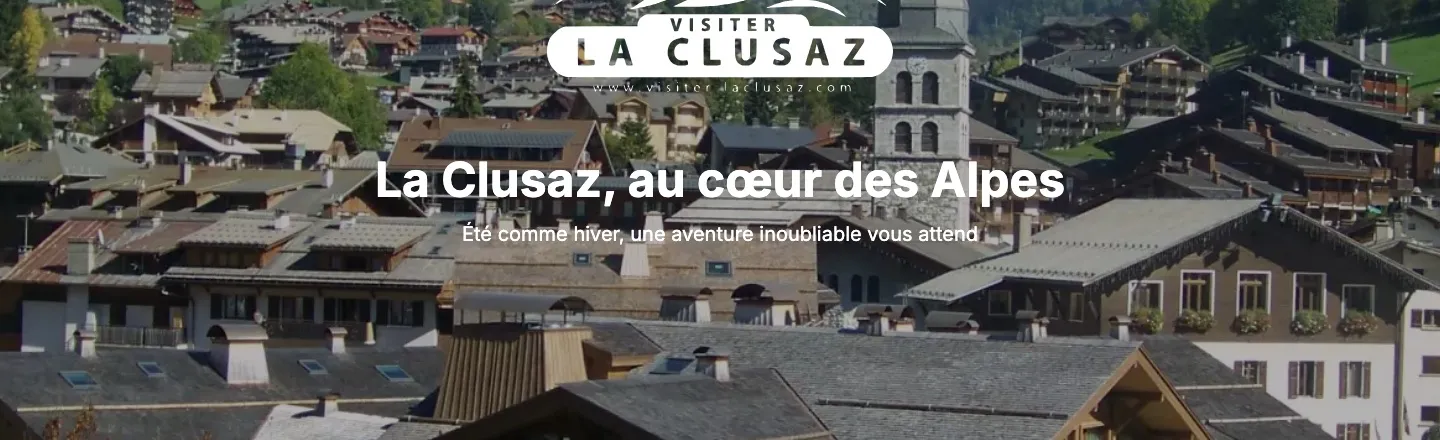 Page d'accueil du site Visiter La Clusaz