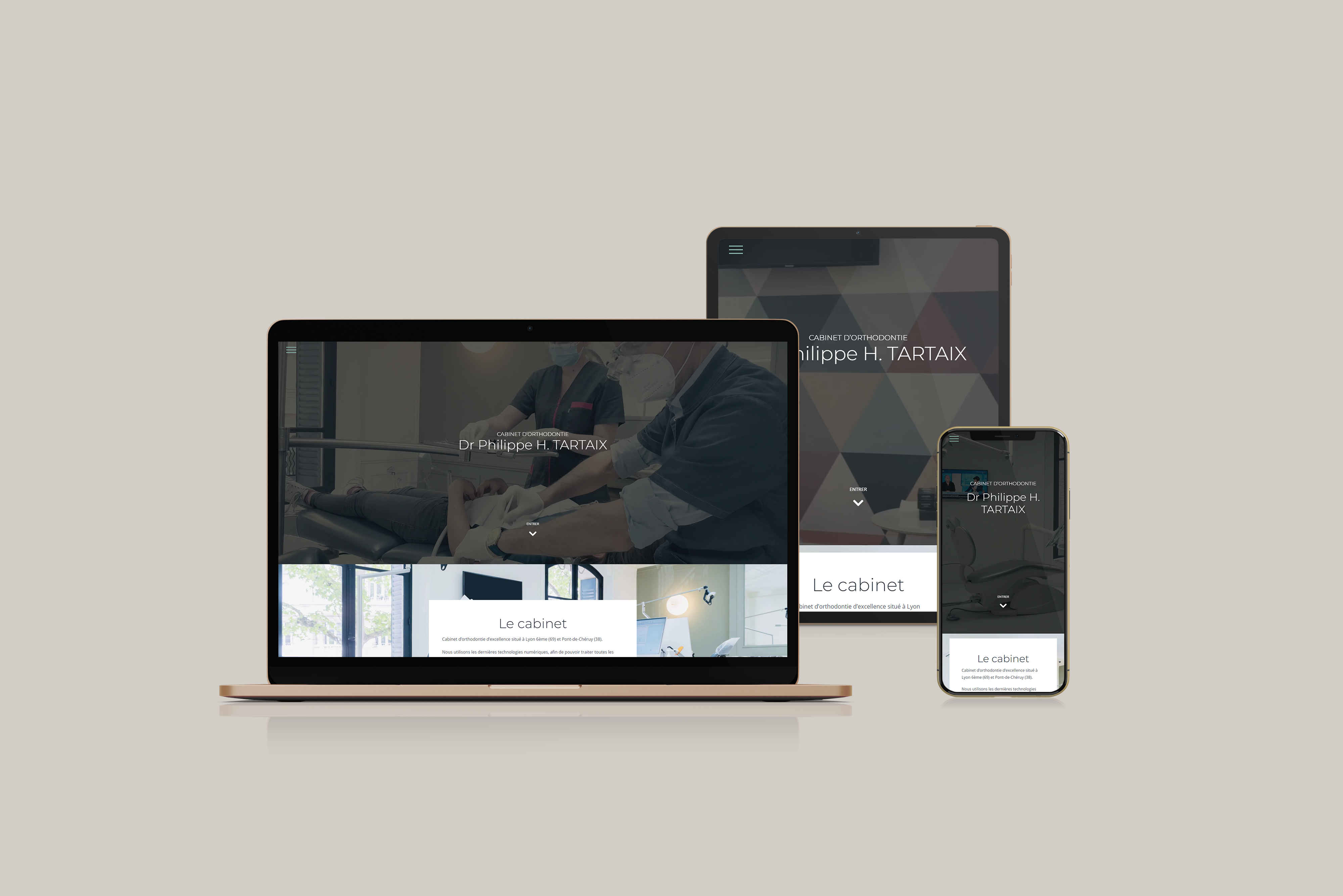 Site vitrine Dr Tartaix orthodontiste