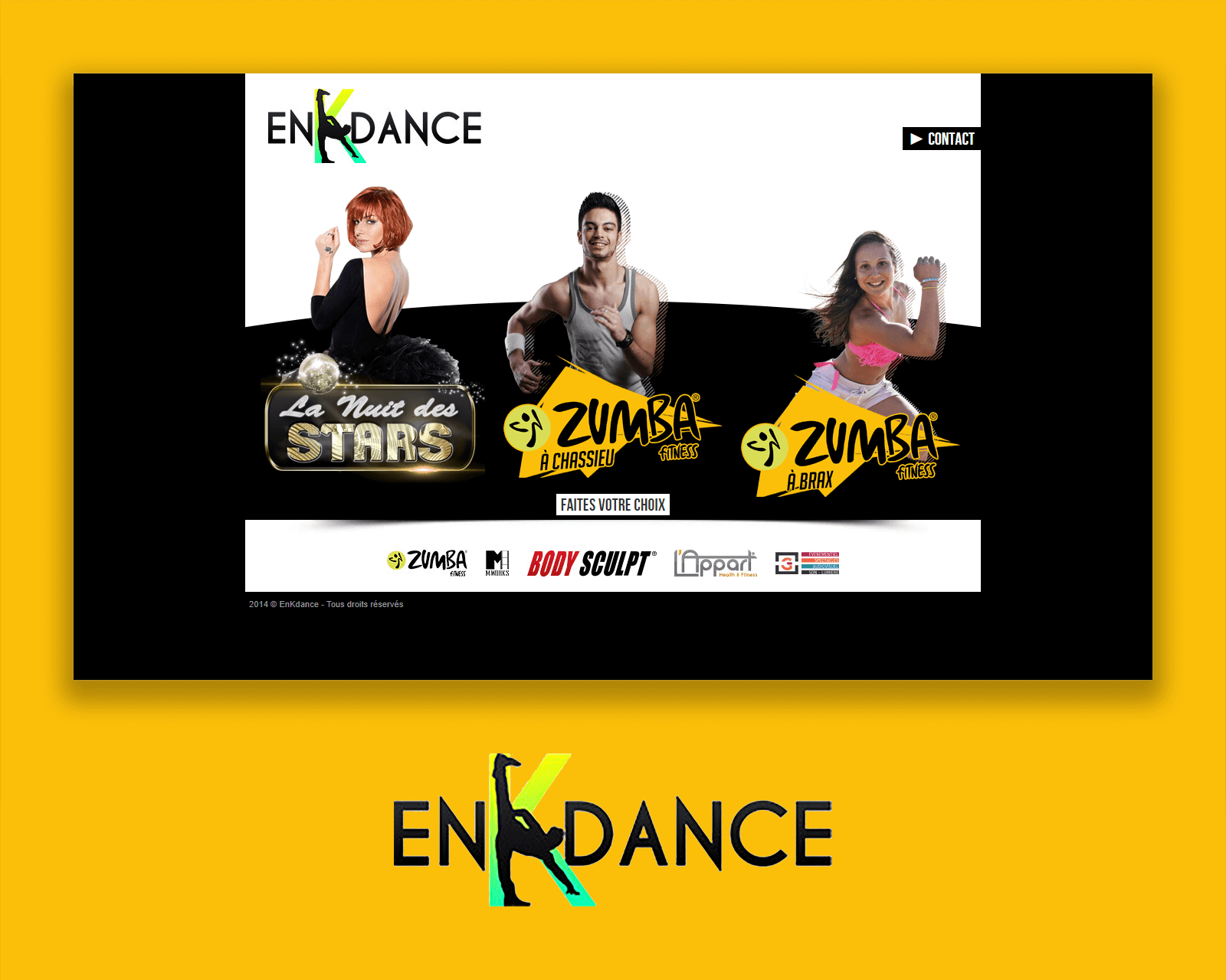 Site vitrine EnKdance création web et intégration